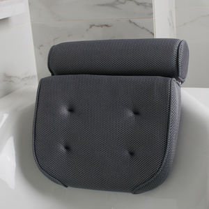 Bantal Bak Mandi Spa Jaring 4D dengan 7 Cangkir Isap Ekstra Besar, Bantal Mandi Cepat Kering Dapat Dicuci dengan Mesin Licin - Product Image 2