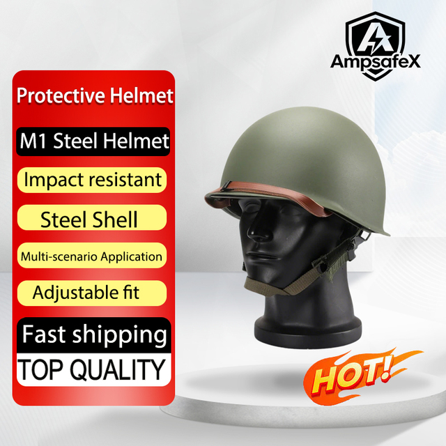 Factory Direct Customizable M1 Steel Dual Sport Protective Safety Helmet Clear Visor 16-20 Air Vents Outdoor Activities