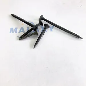 MALAXY Factory Custom 3.5 6# c1022a black DIN 7505 18182 Bugle Head Pozi Cross Drive Harden Gypsum board Drywall Screws