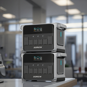 เครื่องกำเนิดไฟฟ้าพกพา Sorein 2400w พร้อมแบตเตอรี่สำรองพลังงานแสงอาทิตย์ 48 โวลต์ สำหรับสถานีไฟฟ้าภายในบ้าน 2000w - Product Image 1