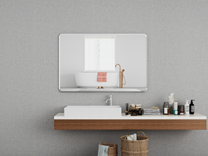 Luxury Art Deco Style PS Material Frameless Self-Adhesive <b>Mirror</b> for Bathroom Bedroom <b>Square</b> Shape Wall Decor in <b>Mirror</b> Style - Product Image 4