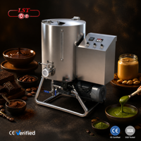 Nouvelle machine compacte de broyage de chocolat 30L, type vertical, haute productivité, pour fèves de cacao et noix, alimentation par prise murale, modèle européen
