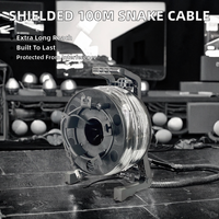 Support de bobine de câble blindé compatible avec les connecteurs XLR Cat6, câble long de 100 m (328 pieds), stock, production scénique, HDTV