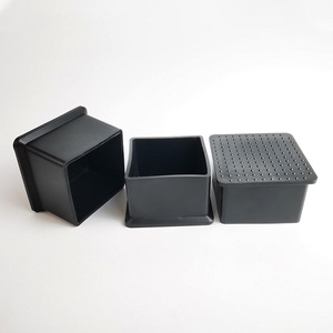 Tapón de tubo cuadrado de PVC Xiu Fen para patas de muebles, protección para estructuras de cama, 40x40mm - Product Image 1