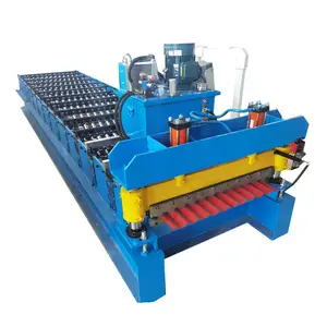 Double Layer Galvanized Tile Roofing Sheet Making Machine Ppgl Roll Forming Machine Roofing Tools