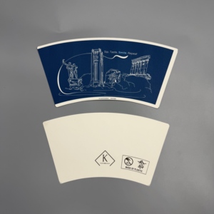 Paper <b>Cup</b> Fan Raw Material Food Grade Custom Logo For Coffee Tea <b>Disposable</b> <b>Cup</b> - Product Image 5