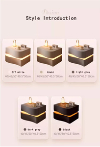 <span class=keywords><strong>Table</strong></span> de chevet italienne haut de gamme de luxe moderne avec capteur LED intelligent et rangement pour chambre à coucher et salon, meubles de maison - Product Image 6