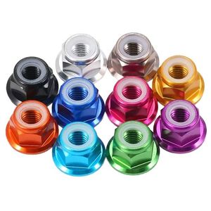 Écrous à bride autobloquants zingués DIN 6927, entièrement filetés, à tête hexagonale - Product Image 1
