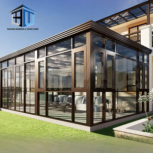 Véranda en verre NUOXIN au design moderne, en aluminium 6063 T6, pour jardin extérieur, véranda, toit incliné - Product Image 3
