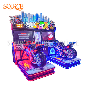 Nguồn máy Arcade 5DX Dual-Rider với đèn LED rực rỡ & Màn hình kép nhập vai cho trung tâm mua sắm máy hoạt động bằng đồng xu - Product Image 2