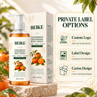 Gel Douche BEIKE OEM au Tanin de Kaki, Zinc PCA, Thé Vert et Romarin pour Soin Corporel Quotidien et Anti-Odeurs Fraîches