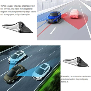 Système de surveillance des angles morts BSD Dashcam, caméra double 1080P, caméra embarquée DVR, enregistreur <span class=keywords><strong>vidéo</strong></span> de voiture, écran large 6,25 pouces - Product Image 2