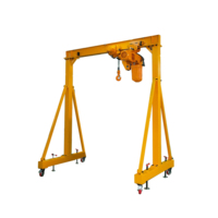 Grue portique électrique portable compacte en acier, à commande à distance, avec moteur, boîte de vitesses, roulement, capacité personnalisable, triphasée - Meilleures ventes