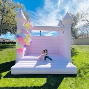 Trẻ em thương mại Jumper bên cho thuê thiết bị nhảy lâu đài Inflatable Bouncer Inflatable Trắng nhà bị trả lại bouncy lâu đài - Product Image 4
