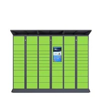 Casier à colis intelligent assemblé pour centres commerciaux et espaces publics, intégration de gestion de propriétés, accès API, durable et résistant à la rouille