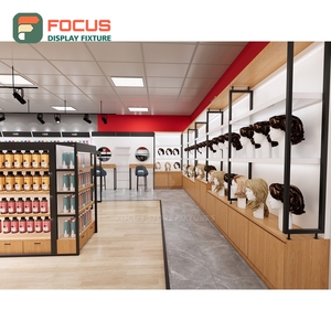 Custom Hairpiece Display Cabinet Glass Door Lockable Drawer Multi Tier Shelf Display Cabinet Fixture - Product Image 6