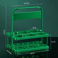 Support pliable pour boissons, porte-bouteilles de bière, lot de 4, en PP, pliable, pour livraison, restaurant, fête, bar