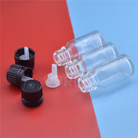 Bouteilles en verre ambré pour huiles essentielles de 5 ml, 15 ml, 20 ml, 30 ml, 50 ml, 100 ml avec insert réducteur d'orifice et bouchon inviolable