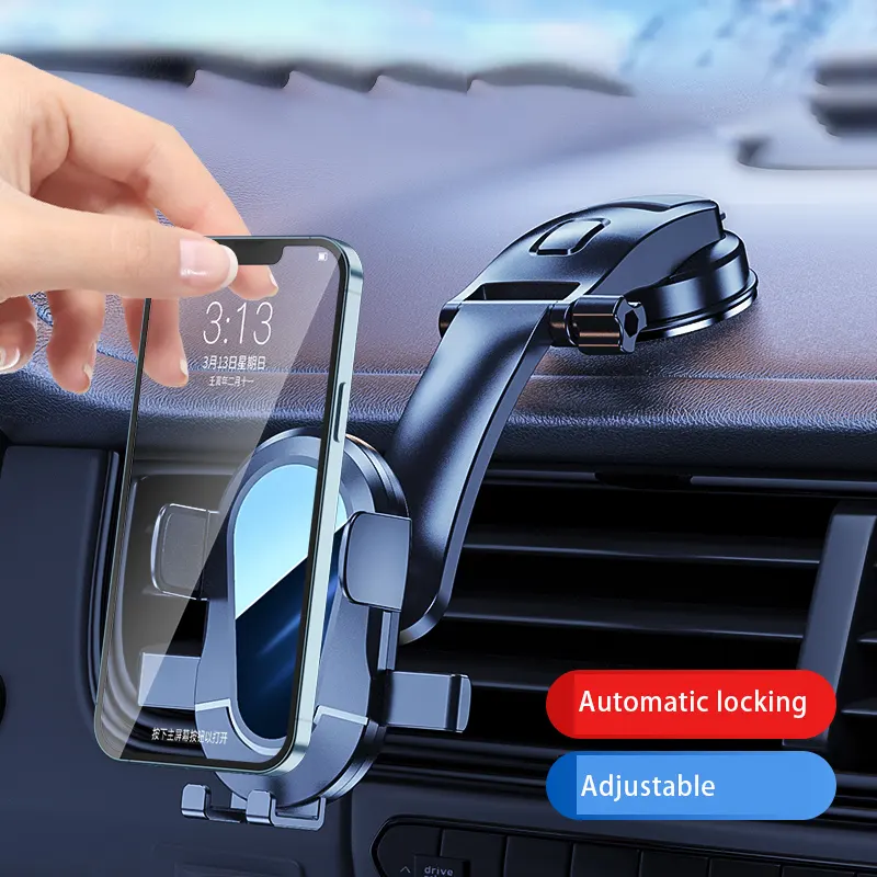 Suction Cup Retractable Car Cell Phone Mount Stand Dashboard Windshield Car Mobile Phone Holder