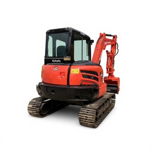 Excavatrice Kubota KX165 Zepi 5 tonnes avec godet de creusement, couleur rouge, machine d'occasion - Product Image 3