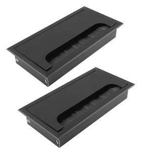 Stofdichte Industriële Borstel Kabel Gat Afdekking Aanpasbare Metalen Bureau Borstelhaar Spons Nylon Pp Strip Met Oem Ondersteuning - Product Image 3