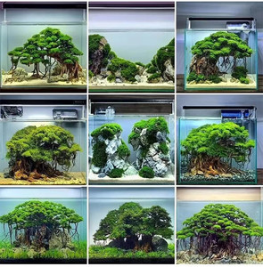Ein Set mit 61 Boutique-<span class=keywords><strong>Aquarium</strong></span>-Hintergrundbildern, umweltfreundliche Keramik, HD-<span class=keywords><strong>Aquarium</strong></span>-Dekorationen, Landschaftsgestaltung für den Einsatz im Freien und auf dem Schreibtisch - Product Image 3