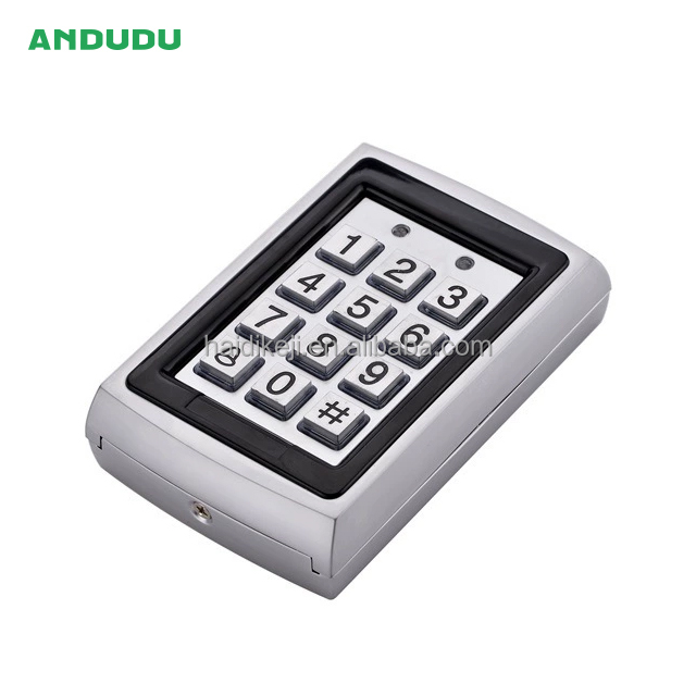 ANDUDU OEM ODM 12 Keys Stainless Metal Access Keypad Proximity Keyboard Electronic Lock Anti-Theft Card Automatic Door Access