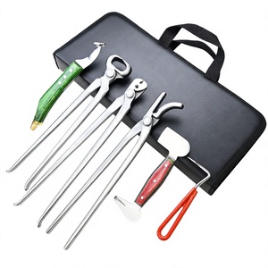 Kit d'outils professionnels de 12 pouces pour le soin des sabots de cheval : coupe-sabots, couteau, pince à sabots, tire-clous, extracteur de clous, ensemble de soins équin - Product Image 1