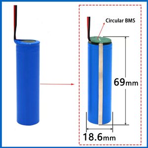 Аккумуляторный блок Li-ion 18650 3.7V 2600mAh с сертификатом MSDS, настраиваемый перезаряжаемый литиевый аккумулятор с 2-контактным разъемом JST для роботов - Product Image 4