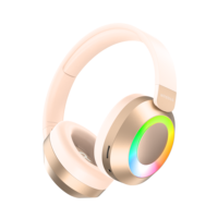 Casque PG373D de haute qualité avec éclairage RGB personnalisable, sans fil 5.4, circum-auriculaire, longue autonomie pour le sport et le gaming