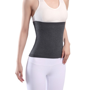 Women's Knitted Waist <b>Support</b> Belt With Fleece Lining Warm For Fitness And Body Shaping Autumn Winter Use - Product Image 2