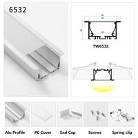 Luminaire linéaire LED suspendu encastré 60W 3CCT dimmable et connectable, profilé en aluminium pour plafond de bureau ou de magasin