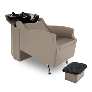 Equipo de Peluquería para Salón de Belleza, Silla de Lavado de Cabello Estilo <span class=keywords><strong>Antiguo</strong></span>, Color Beige, Venta al Por Mayor - Product Image 4