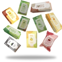 Lingettes démaquillantes biodégradables naturelles à base de plantes pour le visage et les yeux, sans alcool, formule non irritante, nettoyage rapide