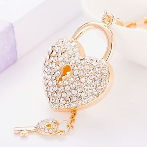 Llavero con Candado de Corazón de 16 cm, Bonito Colgante para Bolsa, Accesorios Decorativos para Mujeres y Niñas - Product Image 2