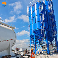 Silo per Cemento Imbullonato Pacific da 50, 100, 200 Tonnellate, Serbatoio Verticale per Stoccaggio di Cemento e Ceneri Volatili