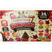 Vente en gros Calendrier de l'Avent de Noël Boîte mystère 24 jours Jouet anti-stress TPR Squishy en forme de boulette à presser Ensemble cadeau surprise de Noël pour enfants