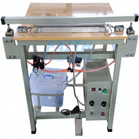 Machine de scellage semi-automatique pneumatique pour sacs plastiques et films, boissons, scellage à froid/à chaud, cartons à noyau, garantie 1 an