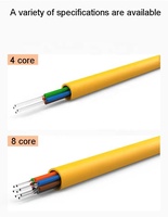Harga pabrik murah satu Mode 9/125um G.652D 12 Core Distribution serba guna distribusi kabel optik fiber Internet Ningbo