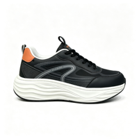 Chaussures de sport performantes pour hommes - Semelle amortissante en EVA, doublure en mesh respirant, fermeture à lacets, légères et logo personnalisable
