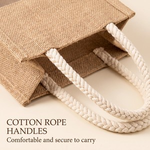 Reusable Recyclable Eco-Friendly Rope Handle Silk-screen Printed Wine <b>Sack</b> OEM Customized for Holiday Party Present Multiple Bag - Product Image 2