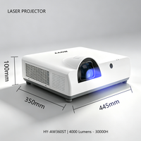 Vente Flash 360 °   Projecteur laser 2K 4200 lumens ultra-lumineux avec correction trapézoïdale, lampe longue durée, zoom et technologie 3LCD pour usage intérieur