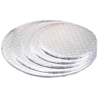 Plateau à gâteau rond en carton compressé CCB, base découpée sur mesure, bord tourné, qualité alimentaire, base de torta