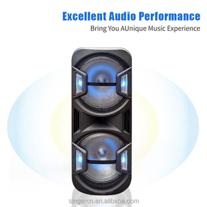 Zqs15201 Đôi 15 Inch Không Dây Stereo Âm Bass Mạnh Mẽ Xe Đẩy Mạnh Mẽ Xách Tay Có Thể Sạc Lại Loa Âm Thanh - Product Image 2