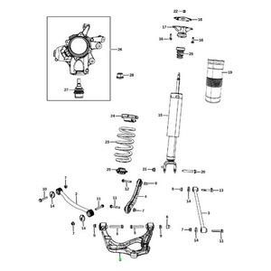 ระบบควบคุมแขนล่างแบบแมคเฟอร์สันสำหรับดูรังโก แกรนด์เชอโรกี 52124811AG 52124810AG - Product Image 4