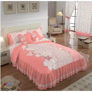 Edredón Doble Mia con 2 Cojines Complementarios, Apliques Bordados, Clásico, para Todas las Temporadas, Ropa de Cama para el Hogar - Product Image 3