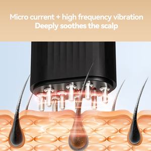 Masajeador de aceite eléctrico para cabeza, masajeador de cuero cabelludo, aplicador de aceite, peine para masaje del cuero cabelludo, aplicador de aceite para el crecimiento del cabello de Romero de ricino - Product Image 3