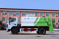Camion à ordures de cuisine Dongfeng Furika 8CBM, camion de collecte des déchets alimentaires, camion compacteur hydraulique de déchets alimentaires