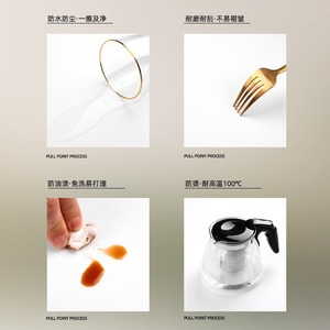 Premium Selection Solid Color Rectangular PVC Table Mat Waterproof Oil Proof For Home TV Cabinet Sideboard Cover - Product Image 1