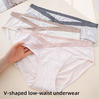 Sous-vêtements pour femmes grande taille, style tendance, contrôle du ventre, coton, taille basse, respirant, extensible, culottes jetables